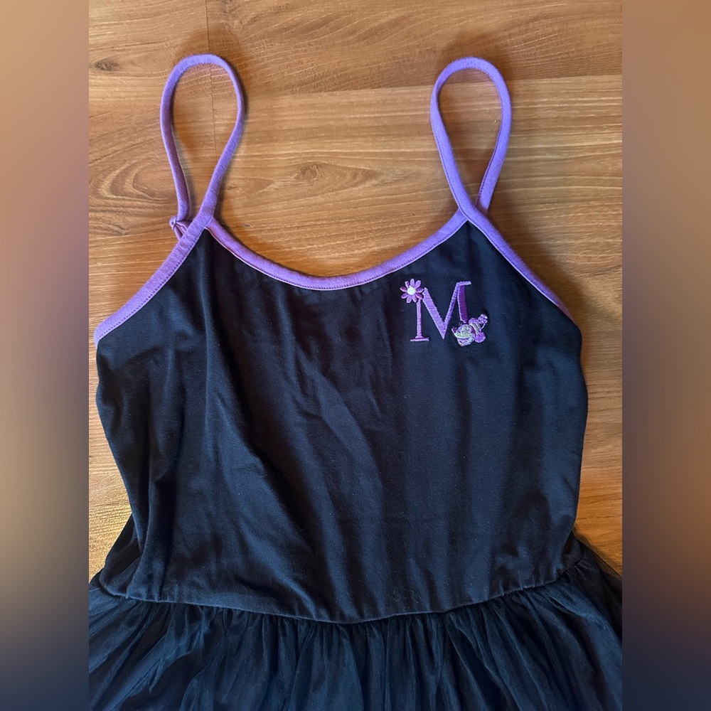 Disney Black and Purple Floral Minnie Mouse Dress - Picture 5 of 11